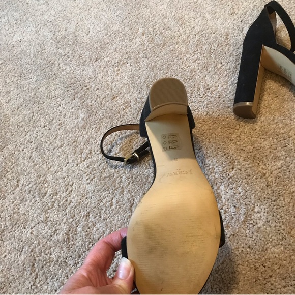 J. Crew Factory Black Open Toe Classic Heels - Picture 7 of 7